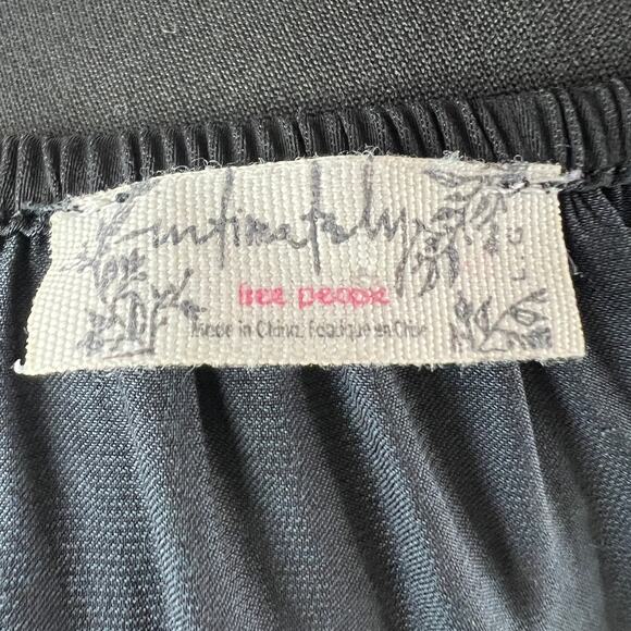 Intimately Free People Black Another Round Bodysuit Top Square Neck Size Large L - Picture 11 of 13